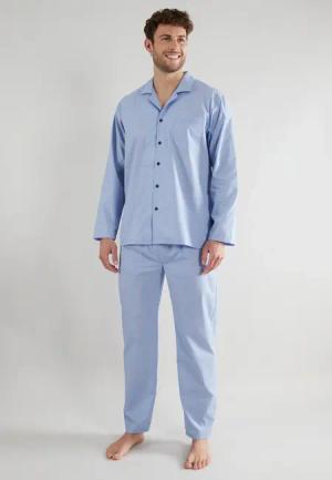 TOM TAILOR Pyjama, (2 tlg.), mit durchgängiger Knopfleiste