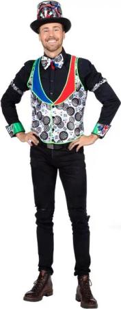 Wilbers Kostüm Kostüm Darts Dartkostüm 180 Karneval Bullseye Dart Champion Outfit