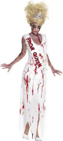 Smiffys Zombie-Kostüm Horror Prom Queen Kostüm