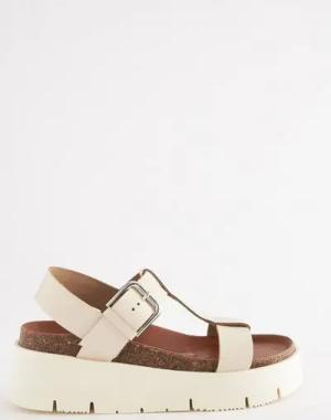 Next Forever Comfort® Plateausohlesandale aus Leder Sandale (1-tlg)