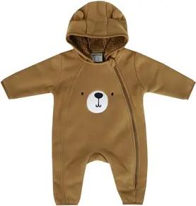 JACKY Fleece-Kapuzenoverall NORDIC BOY braun