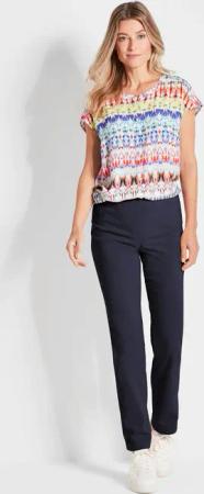 Pflegeleichte Bengalinhose CARLA - marine - Gr. 245 von Goldner Fashion