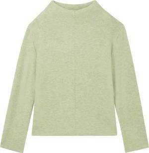 TOM TAILOR Damen Strickpullover mit LENZING™ ECOVERO™, grün, Uni, Gr. L