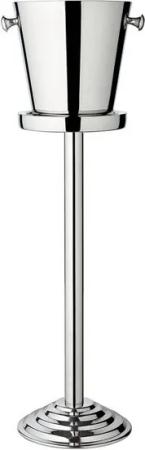 EDZARD Sektkühler Capri, Inkl. Ständer Olbia, Edelstahl, hochglanzpoliert, H 83 cm