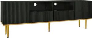 Gotagee TV-Schrank Moderner TV-Möbel mit goldenen Füßen und goldenem Rand