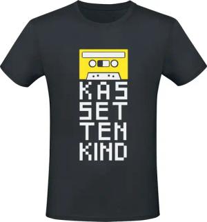 Sprüche T-Shirt - Kassetten Kind - M bis 3XL - für Männer - Größe L - schwarz