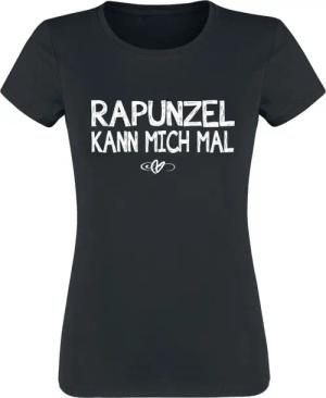 Sprüche T-Shirt - Rapunzel kann mich mal - S bis XXL - für Damen - Größe L - schwarz