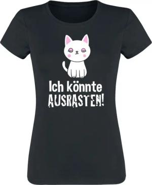 Sprüche T-Shirt - Ich könnte AUSRASTEN! - S bis XXL - für Damen - Größe XXL - schwarz
