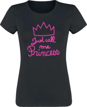 Sprüche T-Shirt - Just Call Me Princess - S bis XXL - für Damen - Größe XXL - schwarz