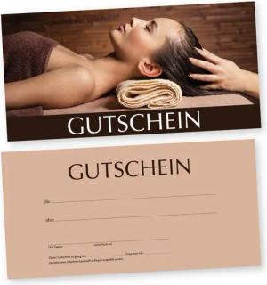 cosmeticPlus Geschenkkarte 50 Gutscheinkarten für Massage, Spa & Wellness zum Verkaufen