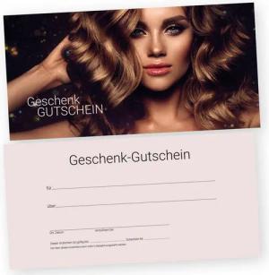 cosmeticPlus Geschenkkarte 50 Gutscheinkarten für Frisöre, Barber und Styling zum Verkaufen