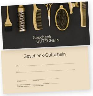 cosmeticPlus Geschenkkarte 50 Gutscheinkarten für Frisöre, Barber und Styling zum Verkaufen
