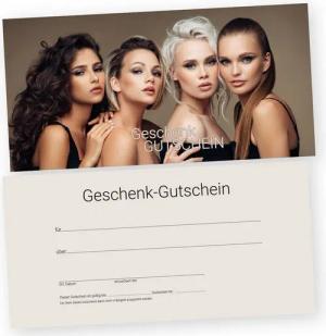 cosmeticPlus Geschenkkarte 50 Gutscheinkarten für Frisöre, Barber und Styling zum Verkaufen