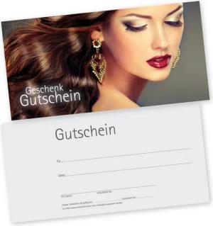 cosmeticPlus Geschenkkarte 50 Gutscheinkarten für Frisöre, Barber und Styling zum Verkaufen