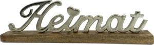 NOOR LIVING Deko-Schriftzug "Heimat", aus Holz und Aluminium