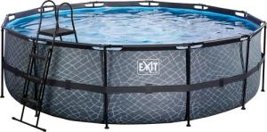 EXIT Framepool "inkl. Sicherheitsleiter", (Set, 3 tlg.), ØxH: 488x122 cm, mit Sandfilteranlage