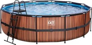 EXIT Framepool "inkl. Sicherheitsleiter", (Set, 4 tlg.), ØxH: 488x122 cm, mit Kartuschenfilteranlage und Filterkartusche