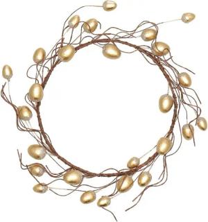 Vosteen Tischkranz Osterkranz modern Frühlingskranz Türkranz gold oder schwarz, mit Glitzer veredelt