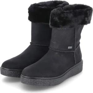 Rieker Winterstiefeletten für Damen - Gr. 42 - schwarz - Kunstleder
