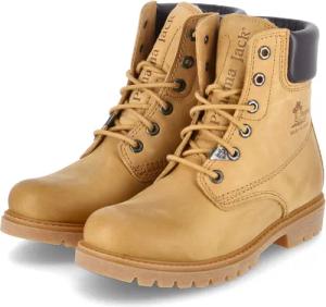 Panama Jack Winterboots PANAMA 03 WOOL B1 für Damen - Gr. 41 - beige - Leder
