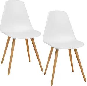 2 Topstar Schalenstühle T2020 FZ10BUW-2 weiß Kunststoff