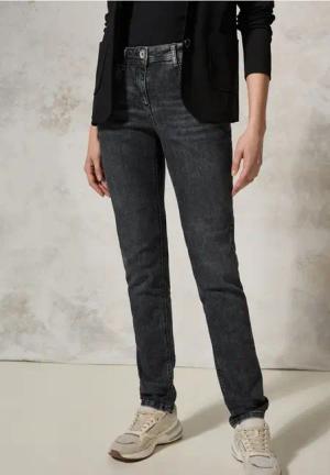 Cecil Damen Jeans mit Details in Schwarz, Gr: 26