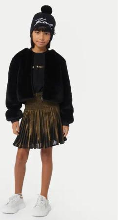 Karl Lagerfeld Kids Kleid für den Alltag Z30189 S Schwarz Regular Fit