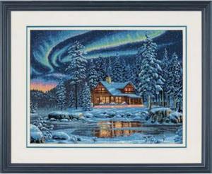 Dimensions Kreativset Dimensions Kreuzstich Set "Gold Collection Aurora-Kabine", Zählmuster, (embroidery kit by Marussia)