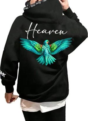 RMK Hoodie Herren Kapuzenpullover Pullover Pulli Langarmshirt Heaven mit Kapuze und 2 Taschen