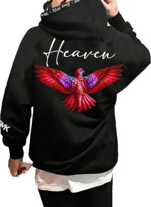 RMK Hoodie Herren Kapuzenpullover Pullover Pulli Langarmshirt Heaven mit Kapuze und 2 Taschen