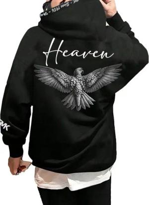 RMK Hoodie Herren Kapuzenpullover Pullover Pulli Langarmshirt Heaven mit Kapuze und 2 Taschen