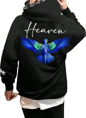RMK Hoodie Herren Kapuzenpullover Pullover Pulli Langarmshirt Heaven mit Kapuze und 2 Taschen