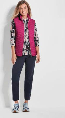 Steppweste - pink - Gr. 20 von Goldner Fashion