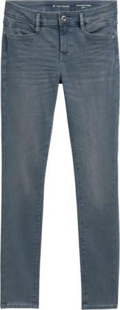 TOM TAILOR Damen TTALEXA SLIM Jeans, blau, Uni, Gr. 34/32