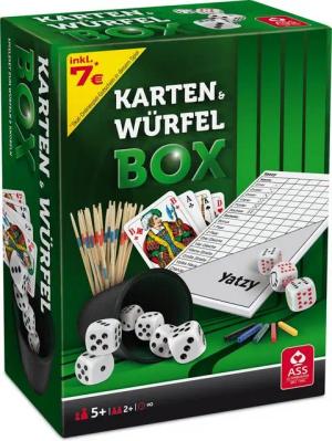 Cartamundi Spiel Würfel- und Kartenbox im Stülpkarton