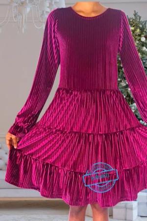 Berlinsel Partykleid Weihnachtskleid Mädchen Festtagskleid Stufenkleid für Weihnachtsfeier, Weihnachtsfoto oder als Weihnachtsgeschenk