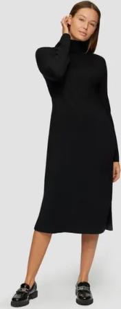 s.Oliver Minikleid Strickkleid im Viskosemix Seitenschlitz