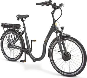 aktivelo E-Bike Tiefeinsteiger Tiefeinsteiger Damen Herren elektro Fahrrad 26 Zoll, 7 Gang, Nabenschaltung, Vorderrad-Nabenmotor, 522 Wh, Elektrofahrrad inkl. 14,5 Ah Akku
