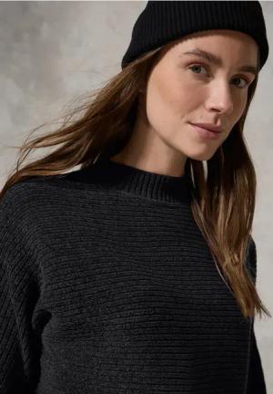 Cecil Damen Chenille Dolman Pullover in Grau, Gr: XL