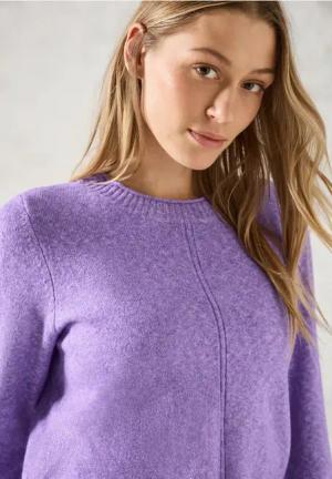 Cecil Damen Kuscheliger Pullover in Lila, Gr: S
