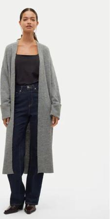 Vero Moda Strickjacke Jupiter 10309608 Grau Relaxed Fit