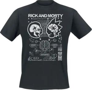Rick And Morty T-Shirt - Rick and Morty - Nobody Exists On Purpose - M bis XXL - für Männer - Größe L - schwarz  - Lizenzierter Fanartikel