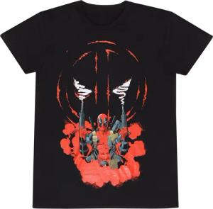 Deadpool - Marvel T-Shirt - Smoking - S bis XXL - für Männer - Größe XL - schwarz - Lizenzierter Fanartikel