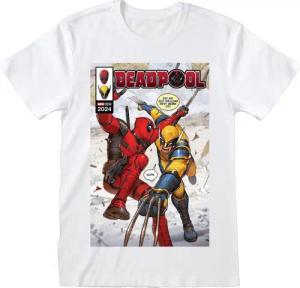 Deadpool - Marvel T-Shirt - Deadpool & Wolverine - Comic Book Cover - L bis XXL - für Männer - Größe XXL - weiß - Lizenzierter Fanartikel