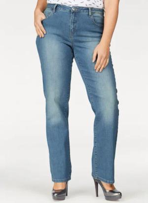 Arizona Gerade Jeans "Curve-Collection", hohe Leibhöhe, rinsed Waschung, cleaner Look