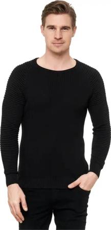 Rusty Neal Strickpullover, mit modernem Rundhalsausschnitt