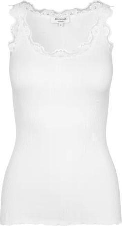 rosemunde Tanktop "Babette Silk Top", wunderschöner Vintage-Spitzenbesatz an Ausschnitt und Trägern