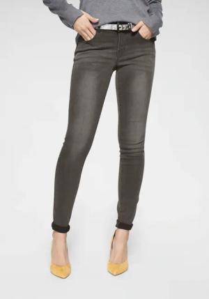 Tamaris Skinny-fit-Jeans, schmale Beinform, normale Leibhöhe, 5-Pocket-Form, Used-Waschung