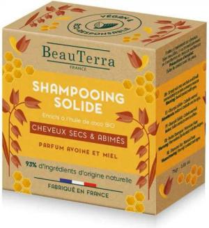 Beauterra Haarshampoo Solide Champú De Avena y Miel 75g
