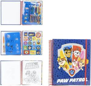 Cerda Kreativset Paw Patrol Activity Malbuch Buch Ausmalbuch, inkl. Sticker Schablonen und Stifte